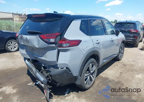 2021 Nissan Rogue Platinum Intelligent Awd из США, поврежденный, VIN JN8AT3DDXMW314000
